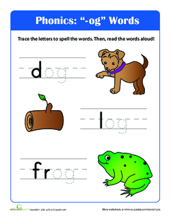 Phonics: "-og" Words