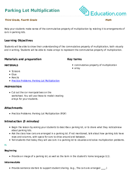 Parking Lot Multiplication