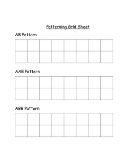 Patterning Grid Sheet