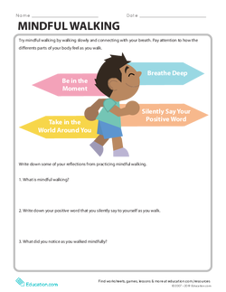 Mindful Walking Reflection Questions