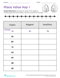 Place Value Hop #1