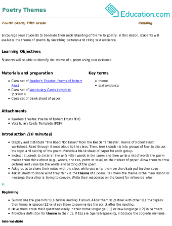 Poetry Themes large image