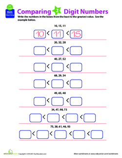 比较两个数字号码