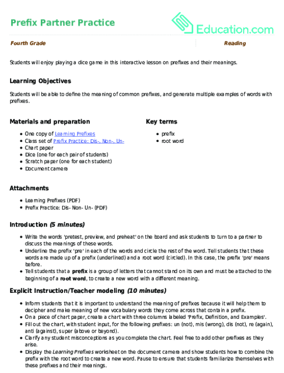 Prefix Partner Practice