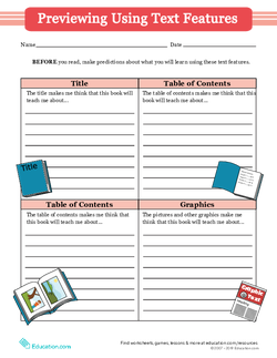 Previewing Using Text Features