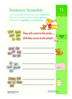Sentence Scramble