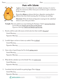 Puns with Idioms