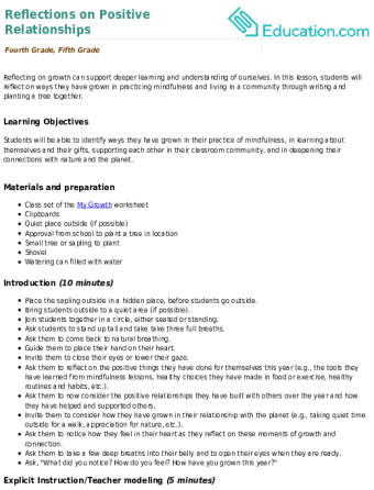 Reflections on Positive Relationships large image