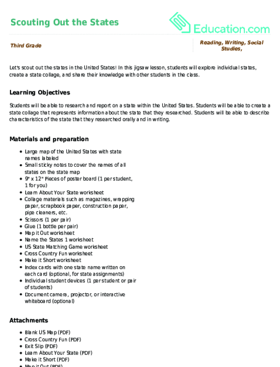 Scouting Out the States