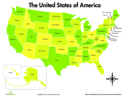 United States of America Map