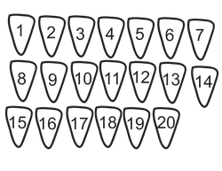 Shark Teeth Numbers