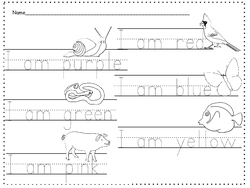 I Am Worksheet