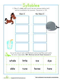 Silent E Syllables