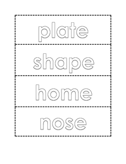 Silent E Flashcards