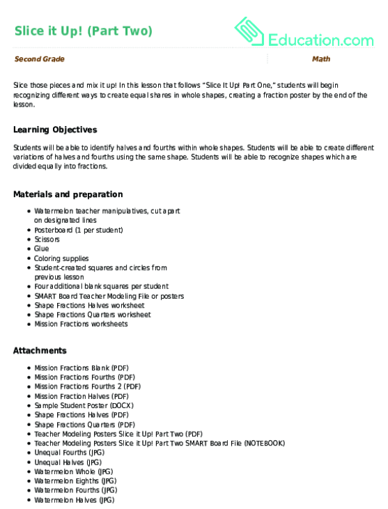 Slice it Up! (Part Two)