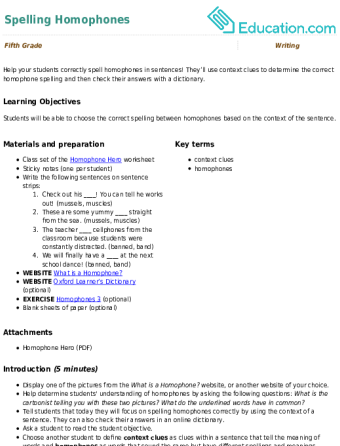 Spelling Homophones large image