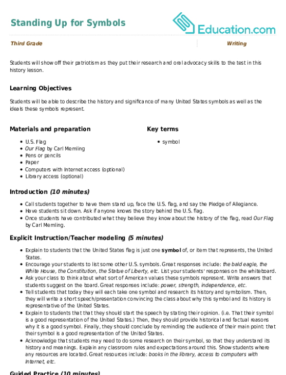 Standing Up for Symbols