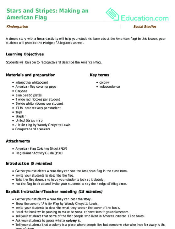 Stars and Stripes: Making an American Flag