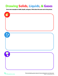 Matter Mixup: Drawing Solids, Liquids, and Gases