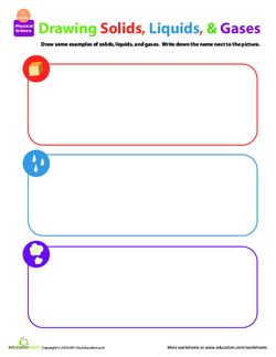 Matter Mixup: Drawing Solids, Liquids, and Gases