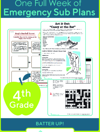 Sub Plans for Fourth Grade