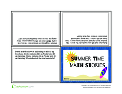 Summer Time Math Stories