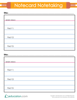 Notecard Notetaking