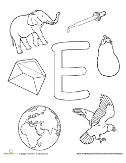 Learn the Letter E