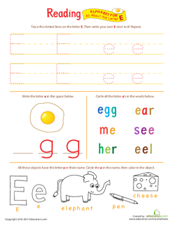 All About the Letter E