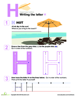 Writing the Letter H