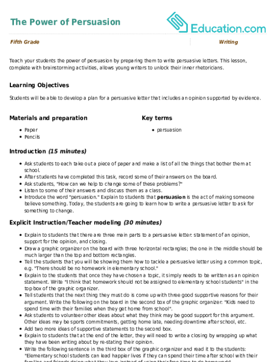 The Power of Persuasion