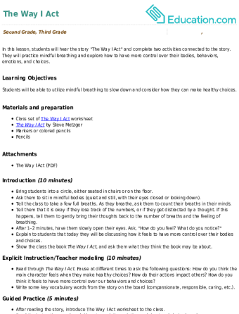 The Way I Act large image