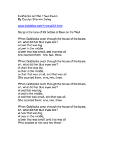 Goldilocks Song Lyrics