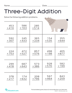 Three-Digit Addition