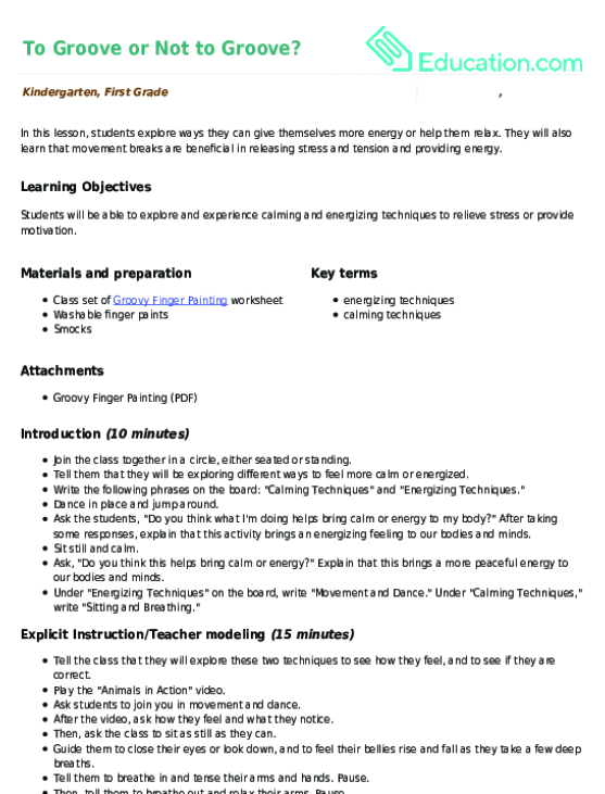 To Groove or Not to Groove?