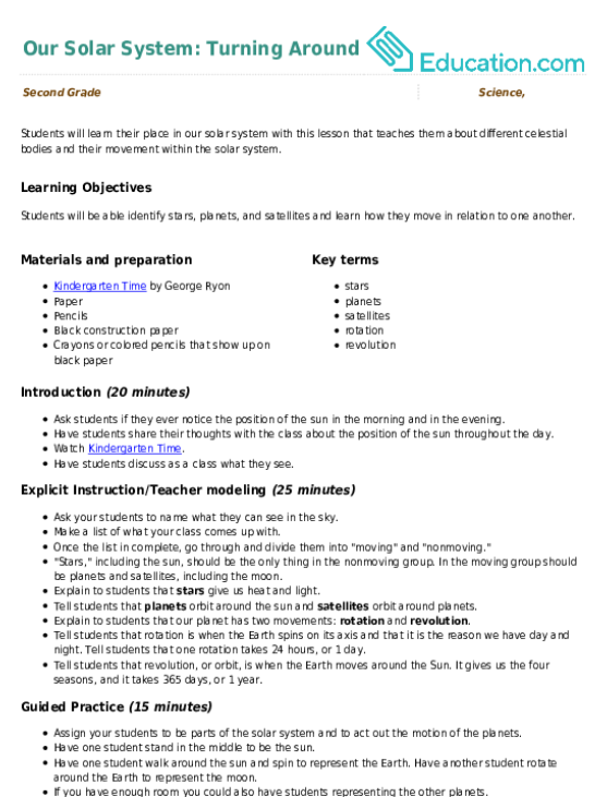 Our Solar System: Turning Around