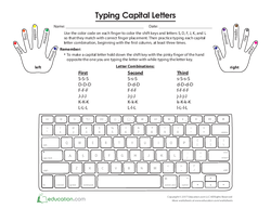 Where Do My Fingers Go? Capital Letters S-D-F-J-K-L 