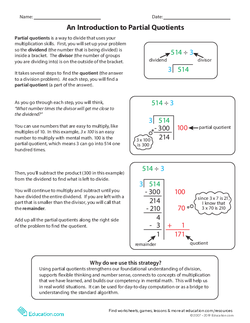 An Introduction to Partial Quotients
