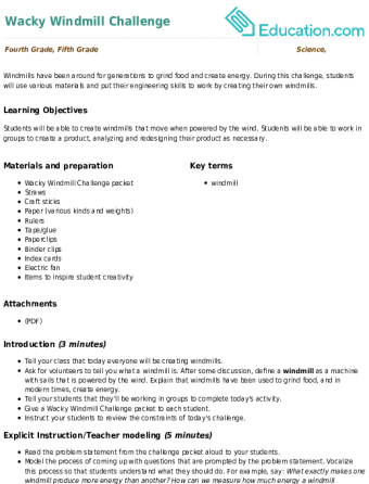 Wacky Windmill Challenge large image