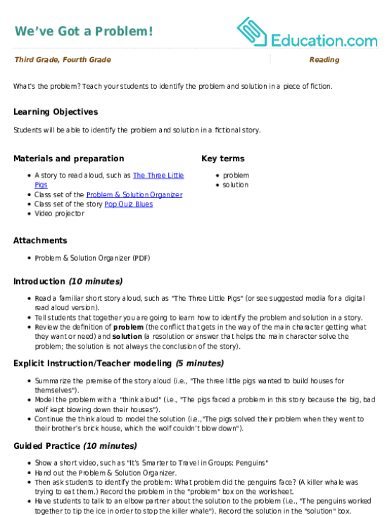 We’ve Got a Problem!