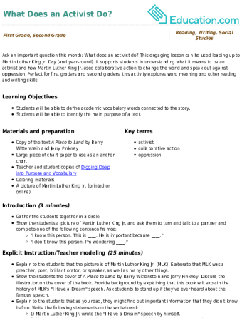 What Does an Activist Do? large image