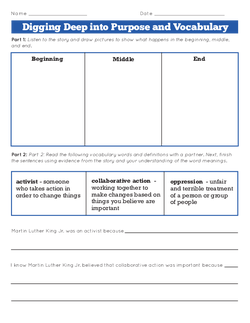 Digging Deep into Purpose and Vocabulary
