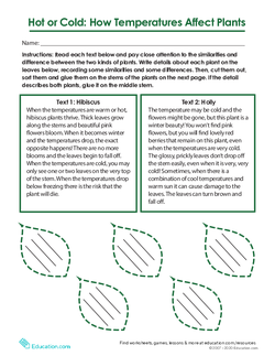 Hot or Cold? How Temperatures Affect Plants