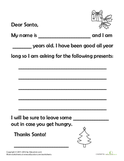Santa Letter Template