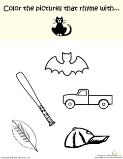 Pictures that Rhyme with -at