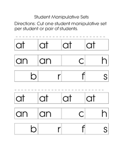 Student Manipulative Sets