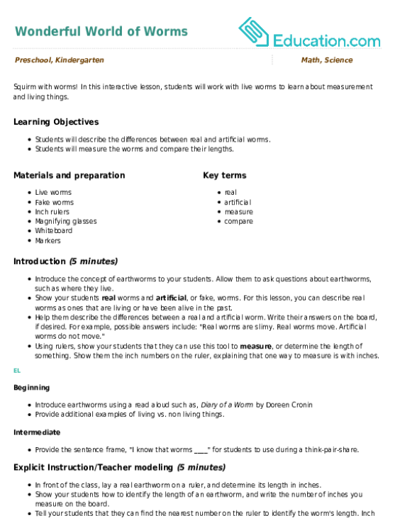 Wonderful World of Worms