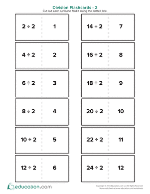 Division Flashcards 2