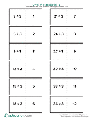Division Flashcards 3