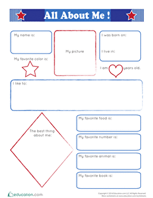 Practice Writing About Yourself 
